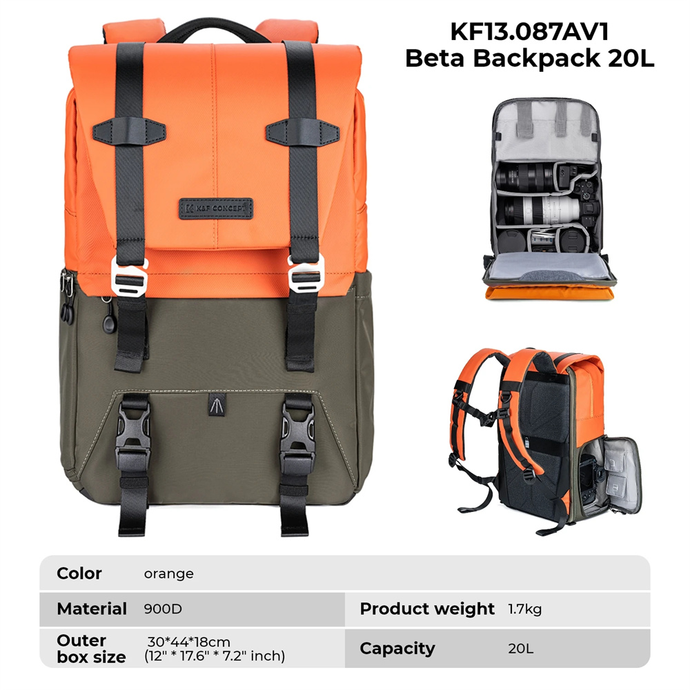 K&F CONCEPT Camera Backpack Tr - Camera Bag Travel review and price