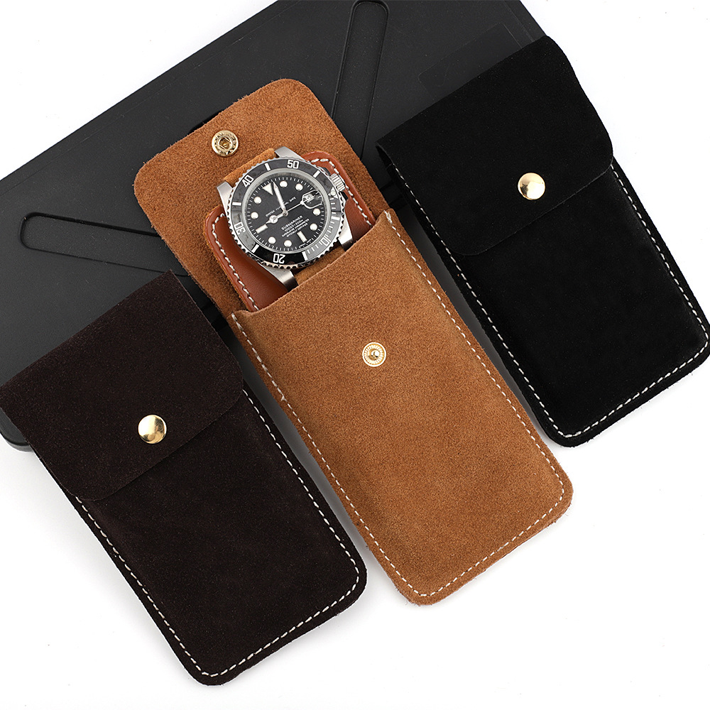 Suede Leather Watch Storage Ba - Travel.Accessories News review and price