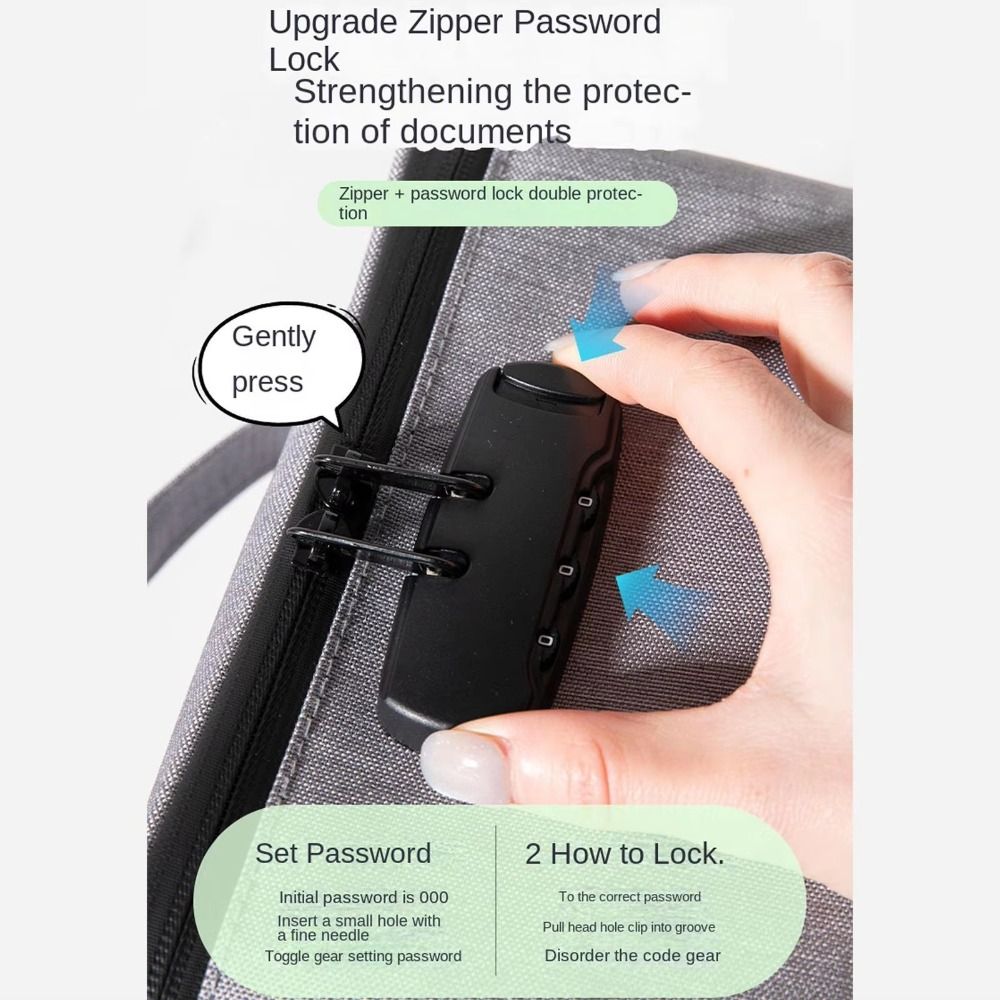 Oxford Fabric Password Lock Ba - Reusable Zip Bag review and price