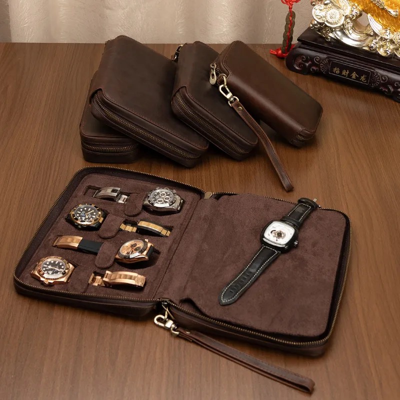 Leather Watch Storage Box Stur - Travel.Accessories News review and price