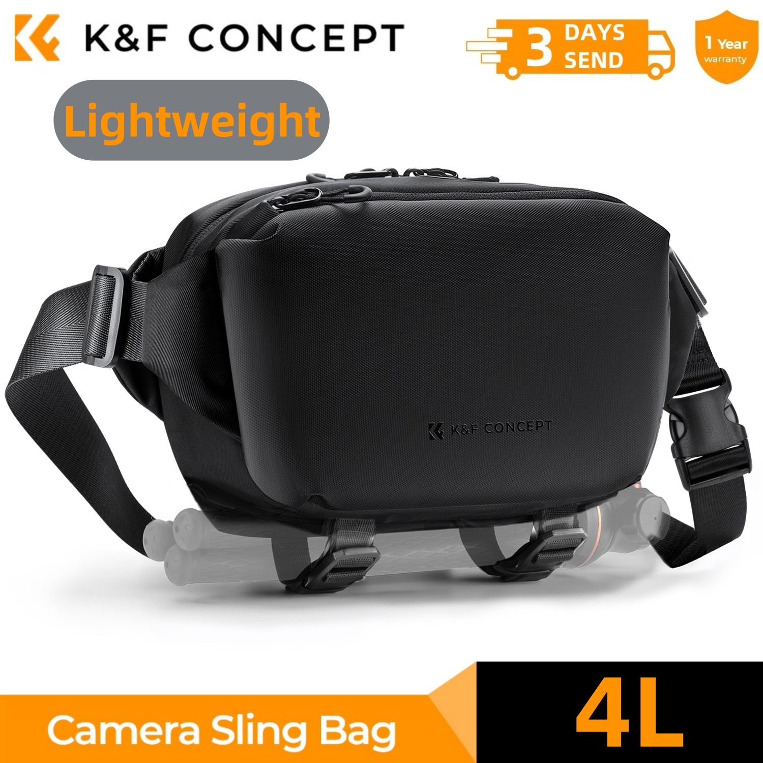 K&F CONCEPT 4L Camera Sling Ba - Camera Bag Travel review and price