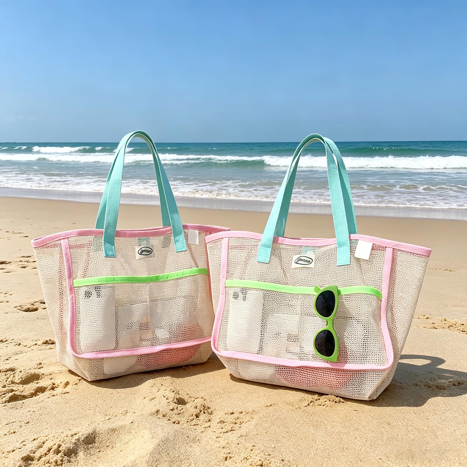 Beach Bags for Women Colorful  - Travel Accessories Bag review and price